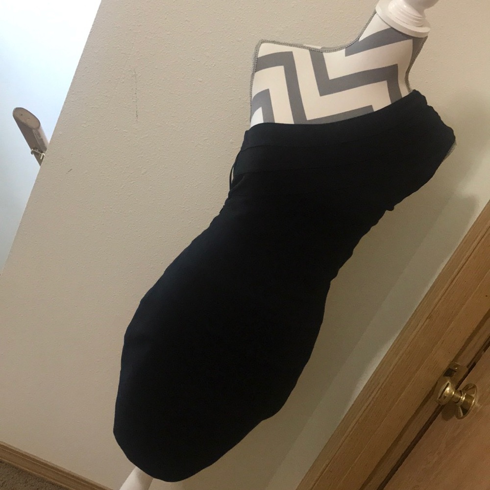 Express black bandage dress